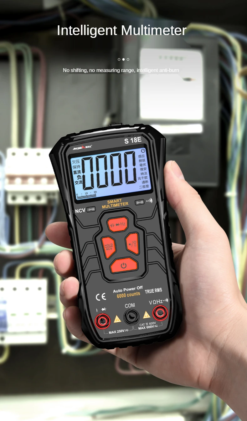 Multi-meter digital automatic high precision intelligent fire prevention small portable multi-function maintenance electrical mu
Multi-meter digital automatic high precision intelligent fire prevention small portable multi-function maintenance electrical mu