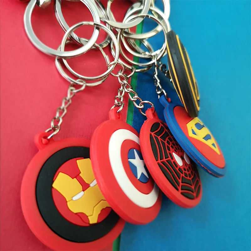 3D Cartoon PVC Marvel Avengers Keychains Superhero Iron Man Spider Man Key ring Kids Schoolbag Pendant Gift
3D Cartoon PVC Marvel Avengers Keychains Superhero Iron Man Spider Man Key ring Kids Schoolbag Pendant Gift