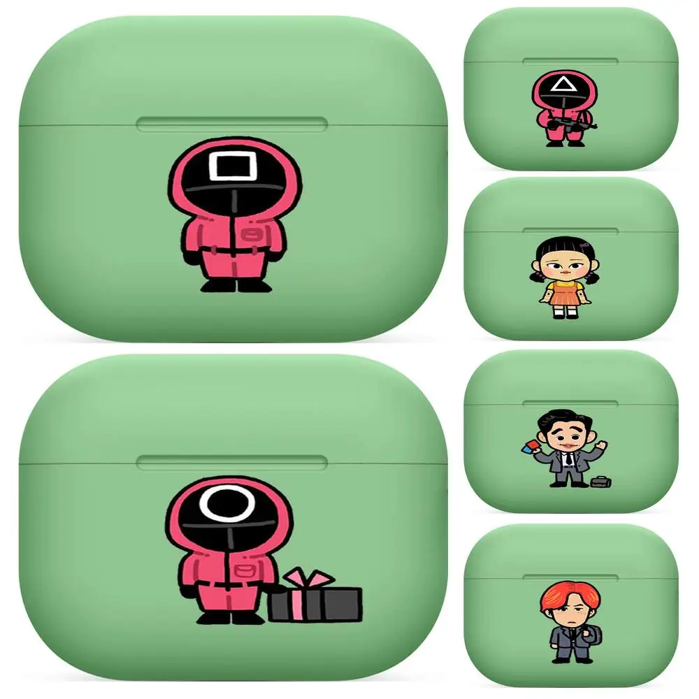 Squid Game Round Six For Airpods pro 3 case Protective Bluetooth Wireless Earphone Cover Air Pods airpod case air pod cases gree
Squid Game Round Six For Airpods pro 3 case Protective Bluetooth Wireless Earphone Cover Air Pods airpod case air pod cases gree