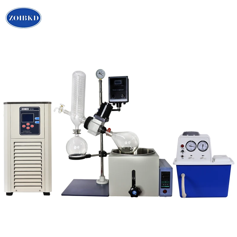 Комплект роторного испарителя ZOIBKD Laboratory RE-201D: включает 2 л роторный испаритель/охладитель/вакуумный насос
Комплект роторного испарителя ZOIBKD Laboratory RE-201D: включает 2 л роторный испаритель/охладитель/вакуумный насос