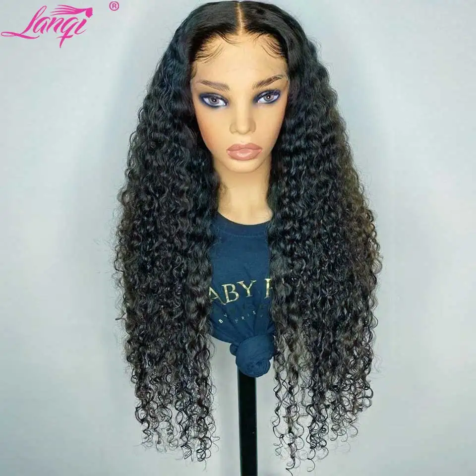 Lanqi Wholesale Long 30 Inch Kinky Curly Human Hair Wig Pre Plucked 4x4 Lace Wig Peruvian Lace Front Human Hair Wigs For Women
Lanqi Wholesale Long 30 Inch Kinky Curly Human Hair Wig Pre Plucked 4x4 Lace Wig Peruvian Lace Front Human Hair Wigs For Women