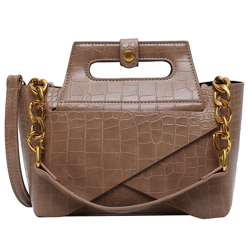 Chic chic women's bag new 2020 hong kong-style fashion crocodile style versatile single-shoulder slung handbag
Chic chic women's bag new 2020 hong kong-style fashion crocodile style versatile single-shoulder slung handbag