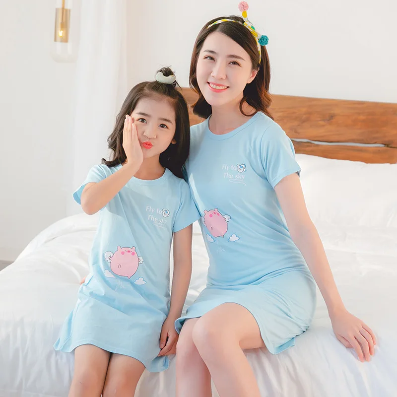 2020 summer family pajamas mother and daughter family matching pajamas women home dress girls nightgowns
2020 summer family pajamas mother and daughter family matching pajamas women home dress girls nightgowns