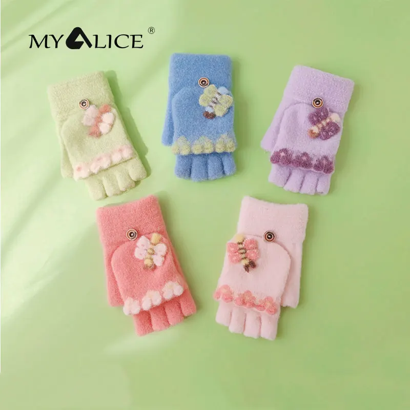 MYALICE Child Comfortable Half Finger Flip Gloves Cartoon cute dragonfly Warm Hand Outdoor travel Wholesale Holiday gift
MYALICE Child Comfortable Half Finger Flip Gloves Cartoon cute dragonfly Warm Hand Outdoor travel Wholesale Holiday gift