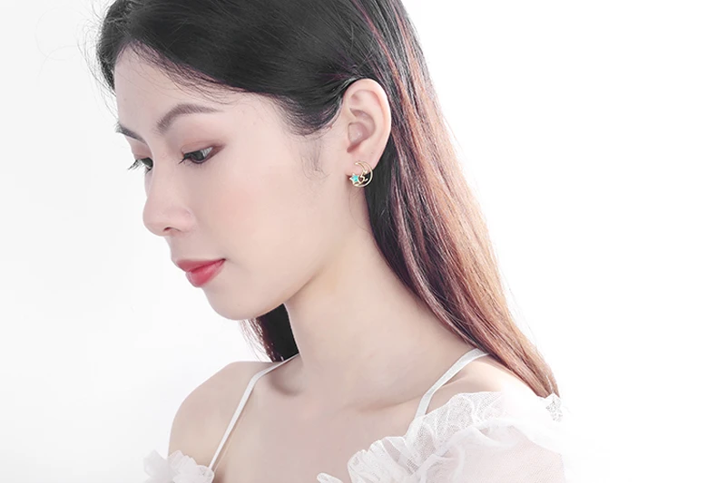 New Fashion 925 Silver Asymmetry Moon Cute Star Stud Earrings For Women Children Girls Kids Simple Earring Jewelry 
New Fashion 925 Silver Asymmetry Moon Cute Star Stud Earrings For Women Children Girls Kids Simple Earring Jewelry