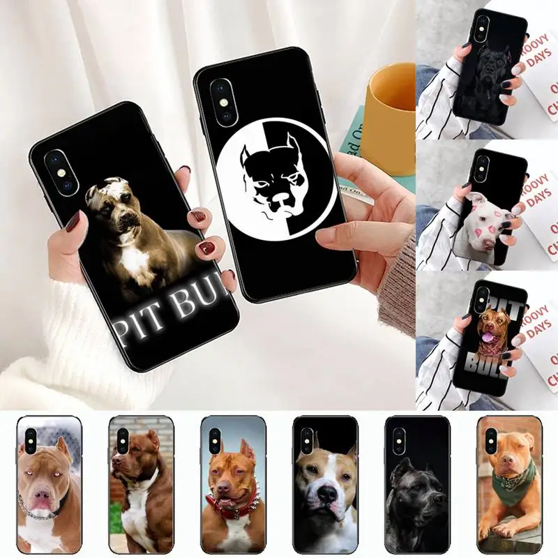 Чехол для телефона Pit Bull Lovely Dog Pitbull iPhone 11 12 pro MINI XS MAX 8 7 6 6S Plus X 5S SE 2020 XR|Бамперы| |