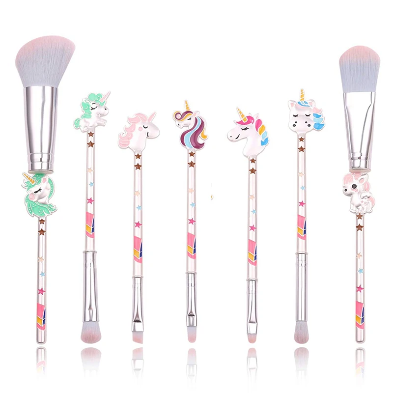 7Pcs/Set Cute Unicorn Makeup Brushes Sets With Metallic Handle Foundation Cosmetic Beauty Makeup Tools Great Gift For Girl
7Pcs/Set Cute Unicorn Makeup Brushes Sets With Metallic Handle Foundation Cosmetic Beauty Makeup Tools Great Gift For Girl