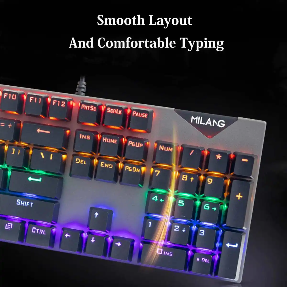 NEW 104keys USB Wired Gaming Mechanical Keyboard Blue Switch Backlit 22 Lighting Effects For Gamer Laptop Computer
NEW 104keys USB Wired Gaming Mechanical Keyboard Blue Switch Backlit 22 Lighting Effects For Gamer Laptop Computer