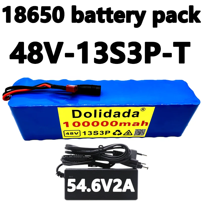 48V100Ah 1000watt 13S3P 18650 Battery Pack 54.6v E-bike Electric bicycle battery Scooter with 25A discharge BMS with charger
48V100Ah 1000watt 13S3P 18650 Battery Pack 54.6v E-bike Electric bicycle battery Scooter with 25A discharge BMS with charger