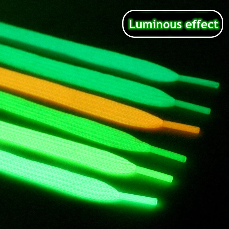 1 Pair Luminous Shoelaces Flat Sneakers Canvas Shoe Laces Glow In The Dark Night Color Fluorescent Shoelace
1 Pair Luminous Shoelaces Flat Sneakers Canvas Shoe Laces Glow In The Dark Night Color Fluorescent Shoelace