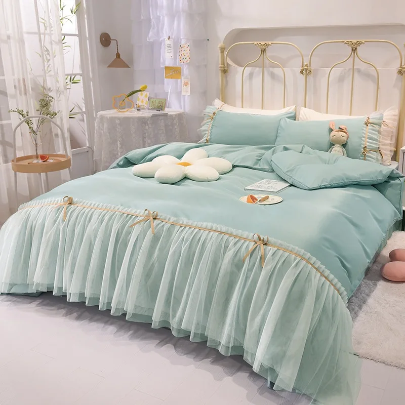 Lace Quilt Cover Girl Pink Sheet Ice Silk Pillowcase Summer Bedding Set Bedroom Set Queen Twin Kawaii Bed Sheet Bed Cover Set
Lace Quilt Cover Girl Pink Sheet Ice Silk Pillowcase Summer Bedding Set Bedroom Set Queen Twin Kawaii Bed Sheet Bed Cover Set