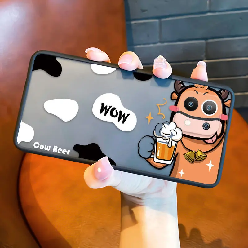 Matte Transparent Soft Case For xiaomi 11 Mi 11 Shockproof Cover Cow cattle cartoon Silicone Hard Bumper Case For Mi 11
Matte Transparent Soft Case For xiaomi 11 Mi 11 Shockproof Cover Cow cattle cartoon Silicone Hard Bumper Case For Mi 11