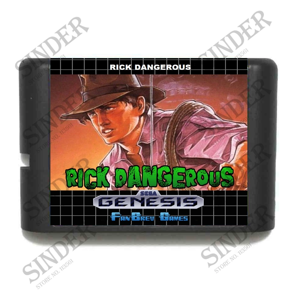 16-битная игровая карточка с изображением Рика опасного для Sega Mega Drive для Genesis
16-битная игровая карточка с изображением Рика опасного для Sega Mega Drive для Genesis