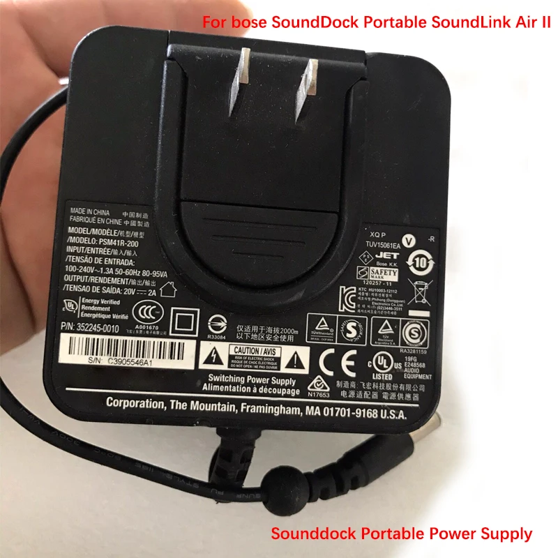 95PS-030-CD-1 Charger 20V 1.5A 2A Power Adapter For bose SoundDock Portable SoundLink Air II PSM41R200 Charging
95PS-030-CD-1 Charger 20V 1.5A 2A Power Adapter For bose SoundDock Portable SoundLink Air II PSM41R200 Charging