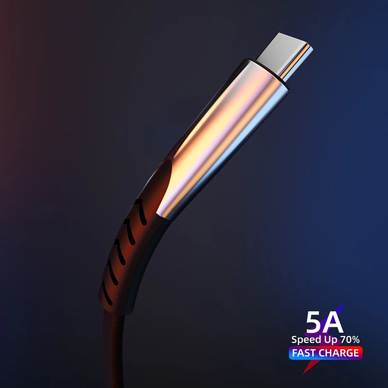 Фото USB кабель type C 1 м 2 3 для samsung S10 S9 S8 5A супер быстрая зарядка huawei mate 20 10 Plus P30 P20 Pro провод