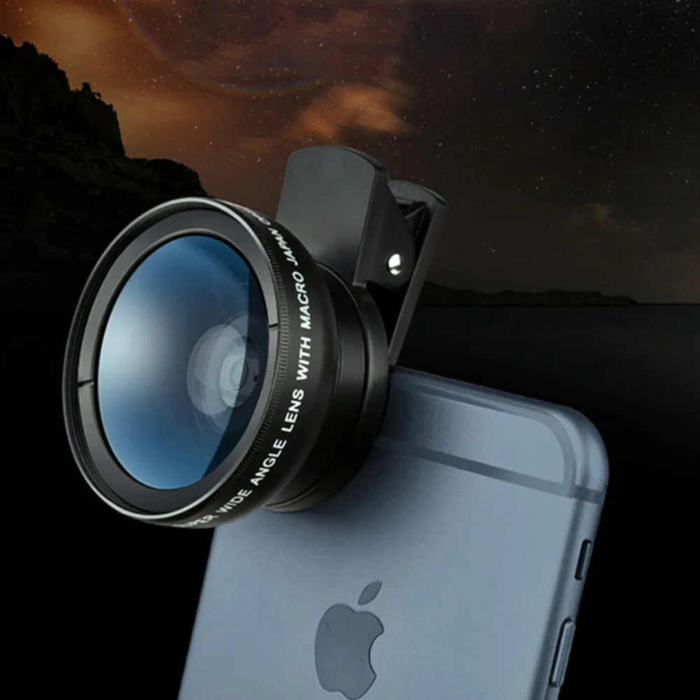 Phone Lens Universal Clip Mobile Phone Lens Wide Angle Microspur Two-In-One Phone Lens (37MM 0.45X 49UV, Black)
Phone Lens Universal Clip Mobile Phone Lens Wide Angle Microspur Two-In-One Phone Lens (37MM 0.45X 49UV, Black)