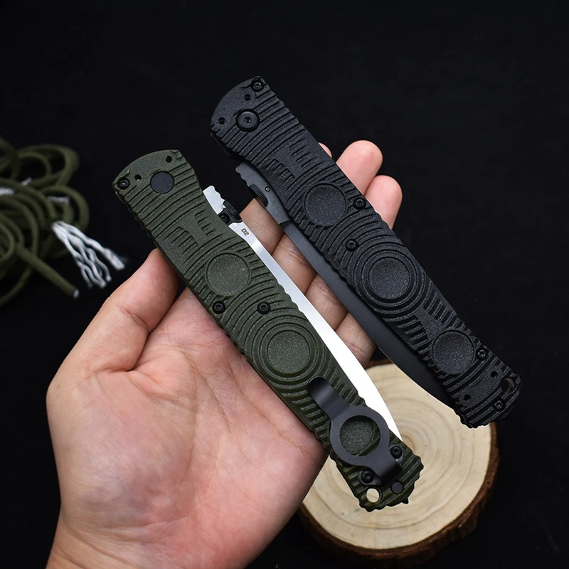 4 Styles 391BK Nylon Fiber Handle Mark D2 Blade Folding Pocket Survival Rescue EDC Tool Kitchen Camp Hunt Tactical Outdoor Knif
4 Styles 391BK Nylon Fiber Handle Mark D2 Blade Folding Pocket Survival Rescue EDC Tool Kitchen Camp Hunt Tactical Outdoor Knif