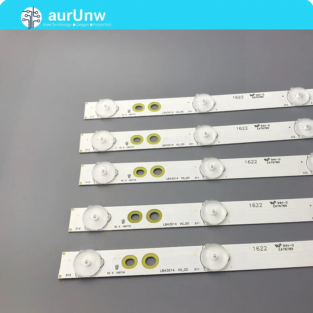 LED Backlight 12 Lamp strip For Philips 43"TV LB43014 V0_00 TPT430U3 EQLSJA.G 43PUS6501 43PUS6101 43PUS6201 43PUS7202 43PUH6101
LED Backlight 12 Lamp strip For Philips 43"TV LB43014 V0_00 TPT430U3 EQLSJA.G 43PUS6501 43PUS6101 43PUS6201 43PUS7202 43PUH6101
