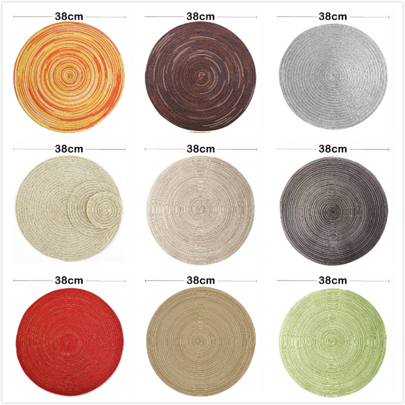 Free Shipping - Home Decoration Round Weaving Place Dining Table Pad, 38cm Heat Resistant Kitchen Anti-Skid Mat
Free Shipping - Home Decoration Round Weaving Place Dining Table Pad, 38cm Heat Resistant Kitchen Anti-Skid Mat