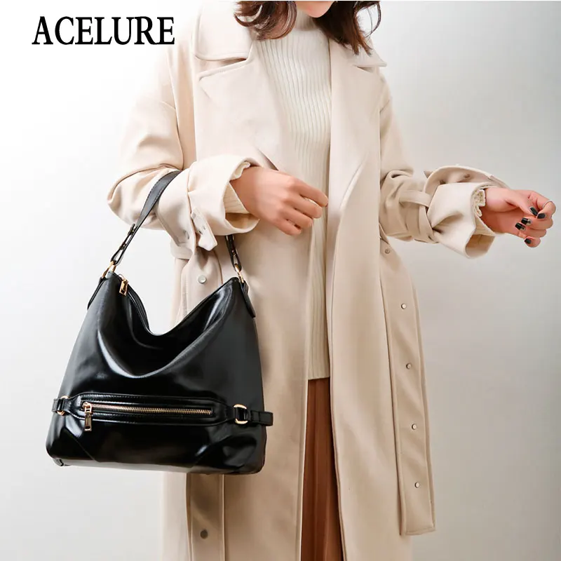 ACELURE New Fashion Simple Bucket Bag Solid PU Leather Shoulder Messenger Large Capacity Female Handbags Wholesale Drop Shipping
ACELURE New Fashion Simple Bucket Bag Solid PU Leather Shoulder Messenger Large Capacity Female Handbags Wholesale Drop Shipping