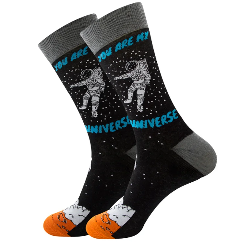 Unisex Astronaut Patten Socks Man Cotton Harajuku Colorful Fun Socks Women Crew Color Cool Socks
Unisex Astronaut Patten Socks Man Cotton Harajuku Colorful Fun Socks Women Crew Color Cool Socks