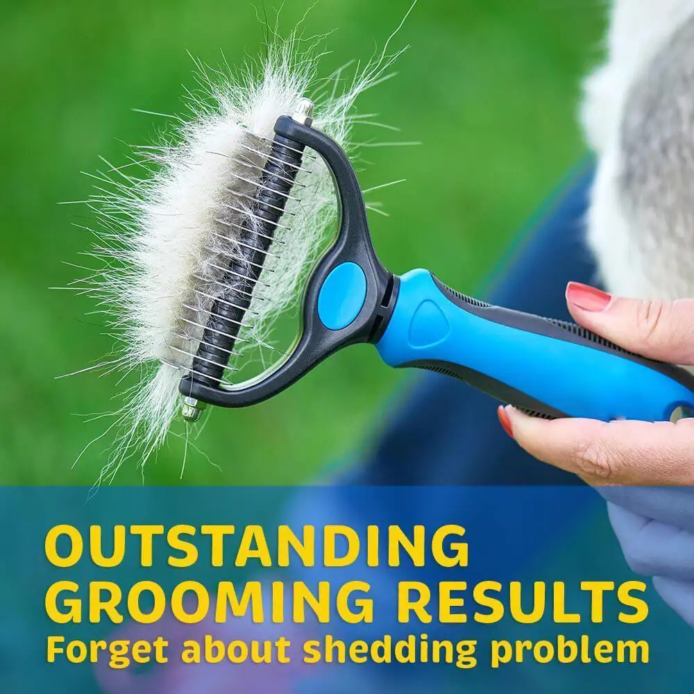 Pet Safe Dematting Comb Grooming Brush Double Sided Shedding Undercoat Rake Comb for Dogs and Cats Durable Tools
Pet Safe Dematting Comb Grooming Brush Double Sided Shedding Undercoat Rake Comb for Dogs and Cats Durable Tools