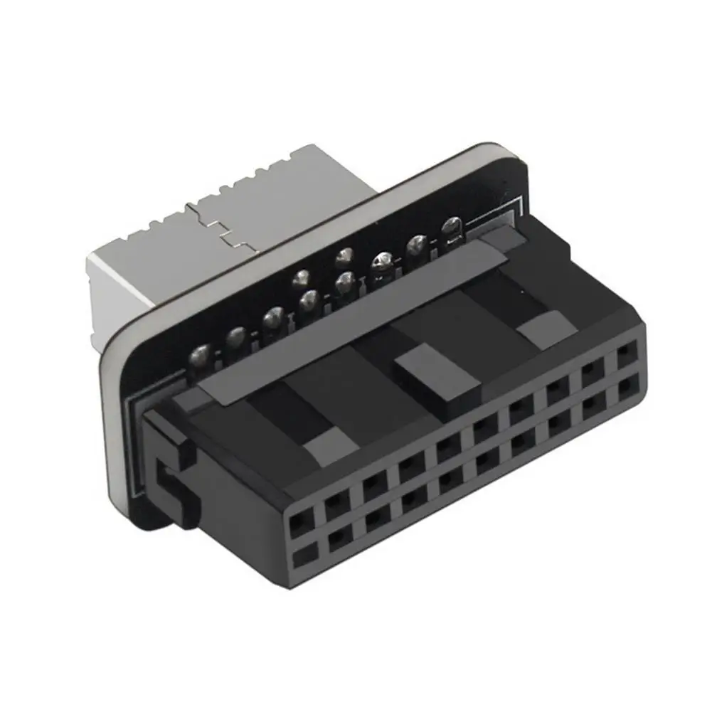 TYPE-E Vertical Adapter - USB Front Panel Converter Adapter - USB Type-E 90 Degree Adapter - USB 3.0 19P/20P To Type-E Adapter
TYPE-E Vertical Adapter - USB Front Panel Converter Adapter - USB Type-E 90 Degree Adapter - USB 3.0 19P/20P To Type-E Adapter