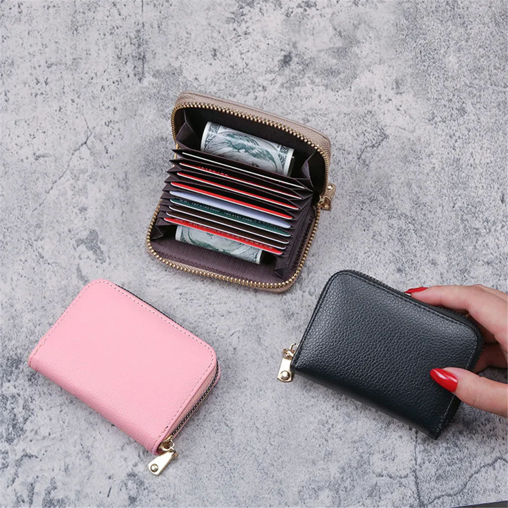 New Men Business Card Holder Pu Leather Credit Card Holder Zipper Pocket Card Case Coin Purse Litchi Lines Mini Women's Wallet
New Men Business Card Holder Pu Leather Credit Card Holder Zipper Pocket Card Case Coin Purse Litchi Lines Mini Women's Wallet