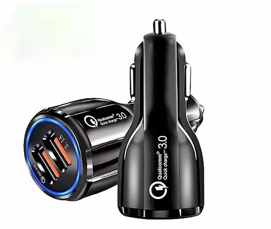 FAST Car Charger Dual USB UNIVERSAL LED Charging QC 3.0 Cars Socket 12V-24V
FAST Car Charger Dual USB UNIVERSAL LED Charging QC 3.0 Cars Socket 12V-24V