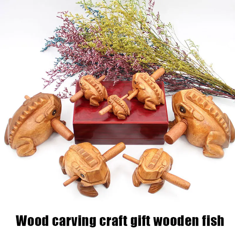 Percussion Instruments Guiro Rasp Wooden Frog with Scraper from Thailand Wooden Frog Musical Instrument lpfk Figurines Miniature
Percussion Instruments Guiro Rasp Wooden Frog with Scraper from Thailand Wooden Frog Musical Instrument lpfk Figurines Miniature