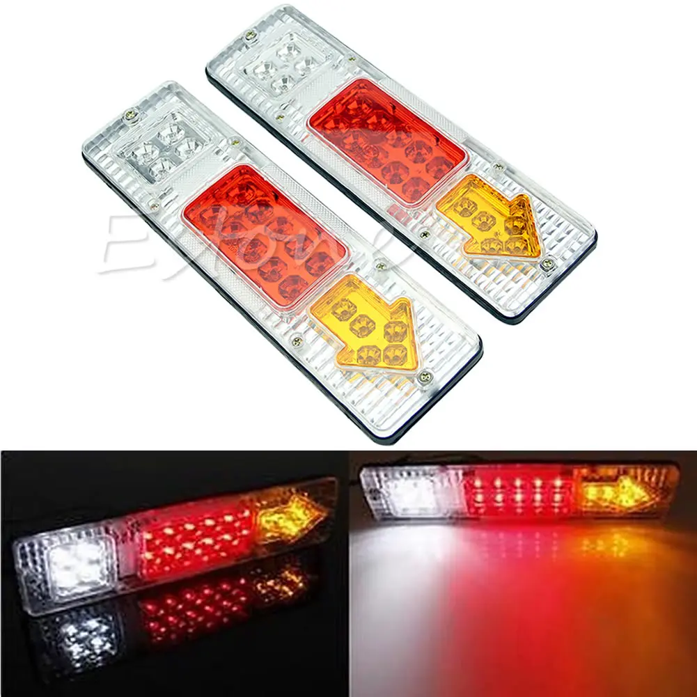 Hot 2pcs 12V 19 LED Car Truck Trailer Rear Tail Stop Turn Light Indicator Lamp
Hot 2pcs 12V 19 LED Car Truck Trailer Rear Tail Stop Turn Light Indicator Lamp