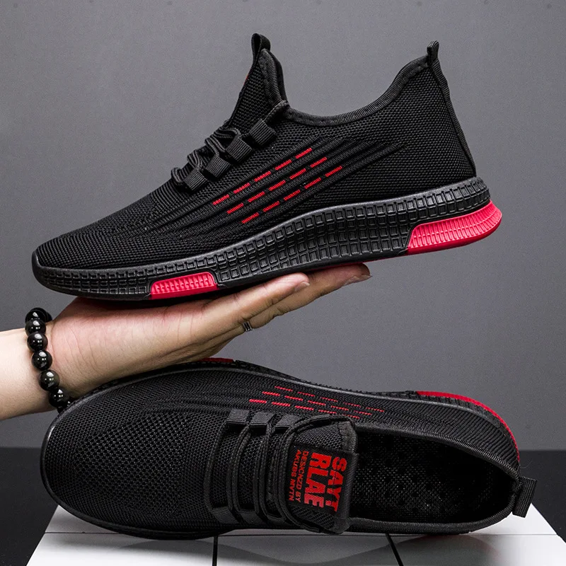 New fashion flying woven breathable mesh rubber sole non-slip wear-resistant outdoor casual sports men's running men's shoes
New fashion flying woven breathable mesh rubber sole non-slip wear-resistant outdoor casual sports men's running men's shoes