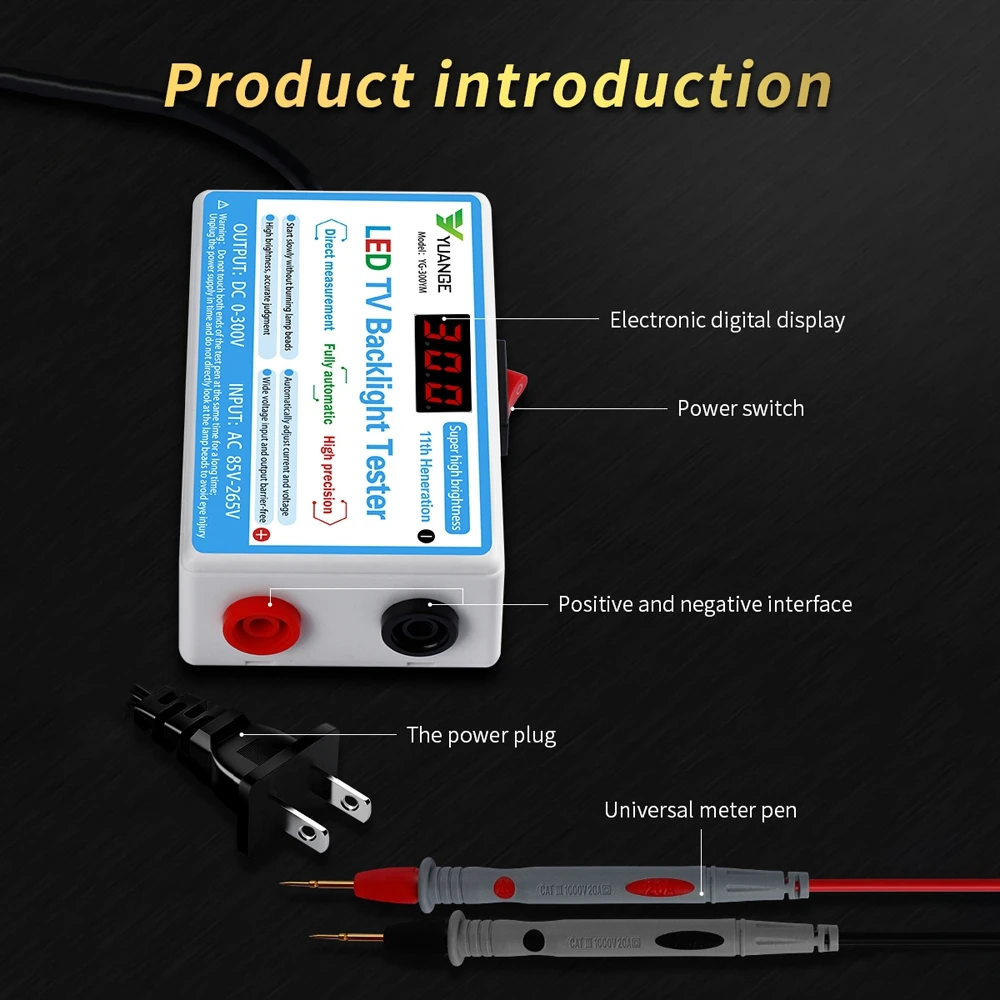 0-300V Output LED Lamp and TV Backlight Tester Multipurpose Strips Beads Test Tool Measurement Instruments NEW | Инструменты
