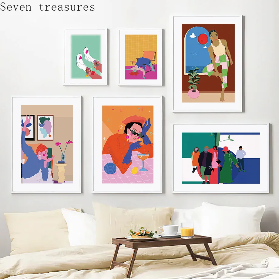 Hip Hop Woman Cocktail Yoga Vase Abstract Wall Art Canvas Painting Nordic Posters And Prints Wall For Living Room DecorPictures
Hip Hop Woman Cocktail Yoga Vase Abstract Wall Art Canvas Painting Nordic Posters And Prints Wall For Living Room DecorPictures