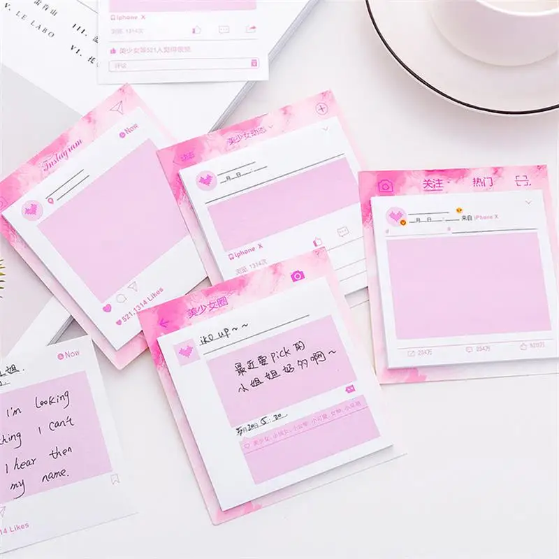 30Page Harajuku Style Japanese Pink Sticky Notes Beautiful Girl Little Fairy Circle of Friends Tearable Message Kawaii Notebook
30Page Harajuku Style Japanese Pink Sticky Notes Beautiful Girl Little Fairy Circle of Friends Tearable Message Kawaii Notebook