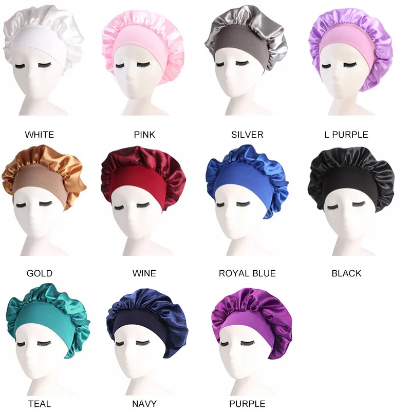 1pc Long Hair Care Women Night Sleep Hat Adjust Solid Satin Bonnet Hair Styling Cap Silk Head Wrap Shower Cap Hair Styling Tool
1pc Long Hair Care Women Night Sleep Hat Adjust Solid Satin Bonnet Hair Styling Cap Silk Head Wrap Shower Cap Hair Styling Tool