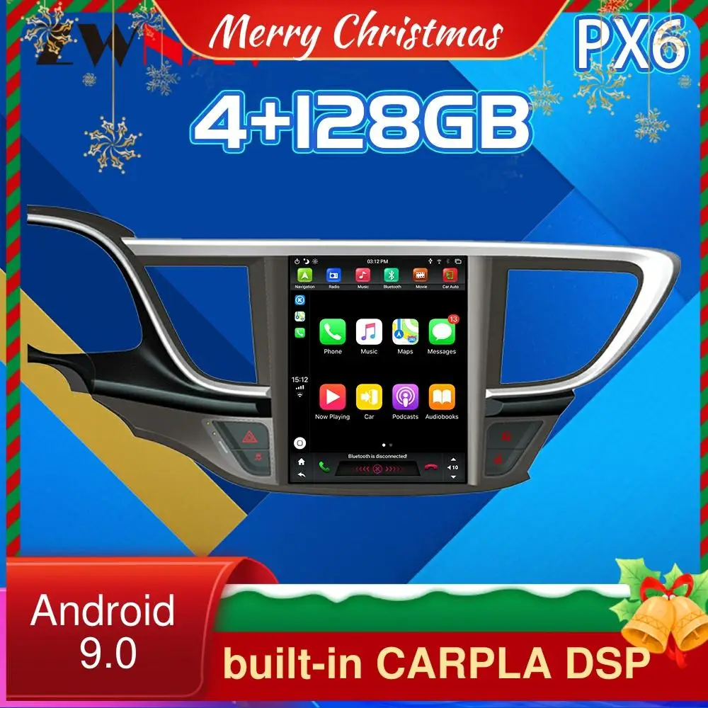 128G For Buick Excelle Android 9 PX6 CARPLAY Tesla Screen Car multimedia Player GPS Audio Radio Auto Stereo Head Unit 2015+
128G For Buick Excelle Android 9 PX6 CARPLAY Tesla Screen Car multimedia Player GPS Audio Radio Auto Stereo Head Unit 2015+