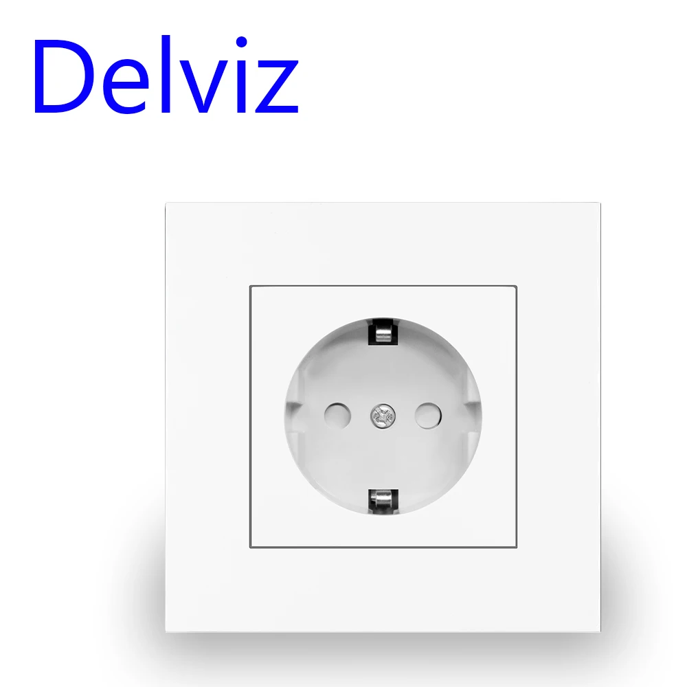 Delviz Wall 16A Power Socket, New style Crystal Glass Panel,AC 110V-250V,White/Black/Gray, Household Embedded EU Standard Outlet
Delviz Wall 16A Power Socket, New style Crystal Glass Panel,AC 110V-250V,White/Black/Gray, Household Embedded EU Standard Outlet
