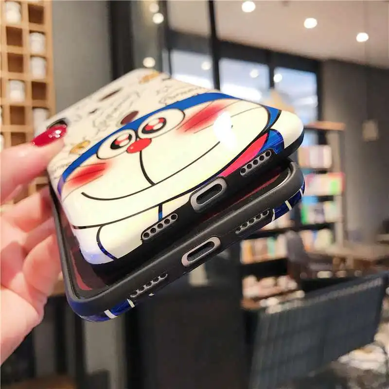 Для iphone 11 3D Blue Ray Doraemon мультяшный Мягкий силиконовый чехол с кронштейном для 6 6S plus