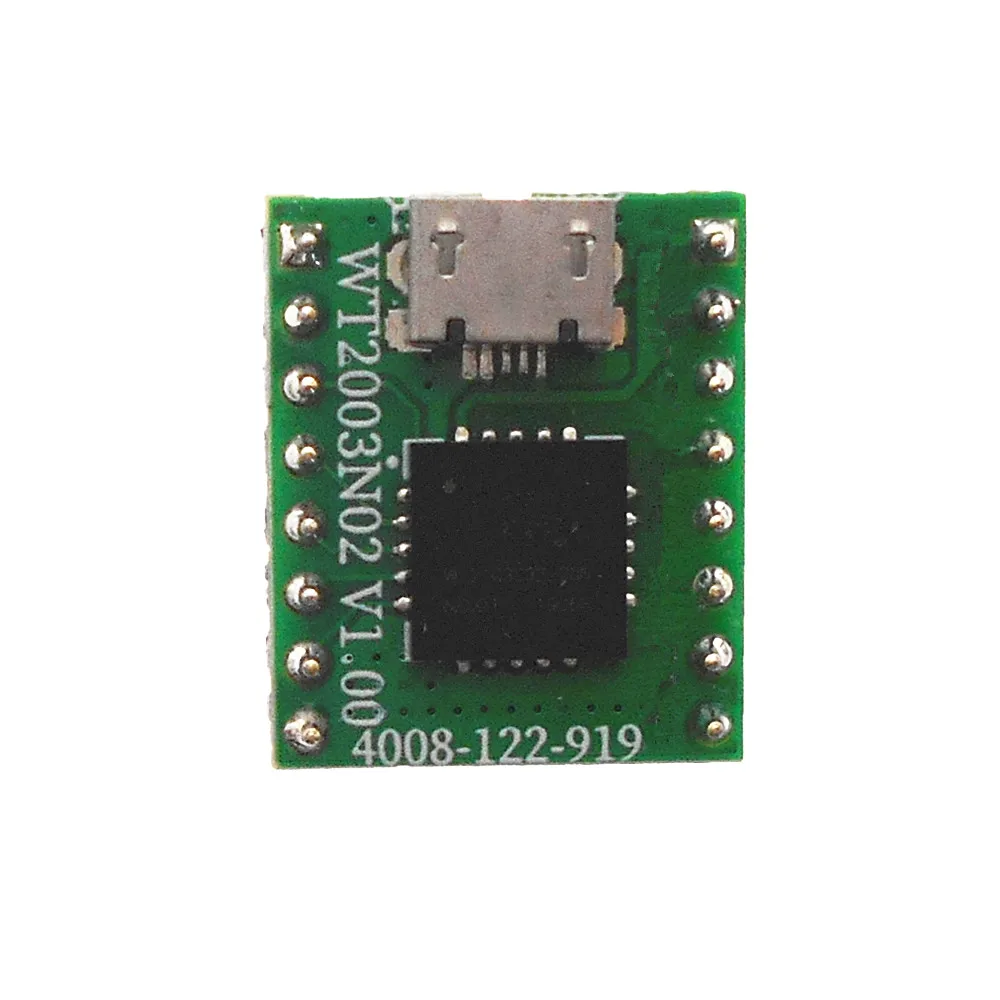 Высококачественный MP3 модуль WT2003N02 поддерживает декодирование формата MP3 Стандартный интерфейс
Высококачественный MP3 модуль WT2003N02 поддерживает декодирование формата MP3 Стандартный интерфейс