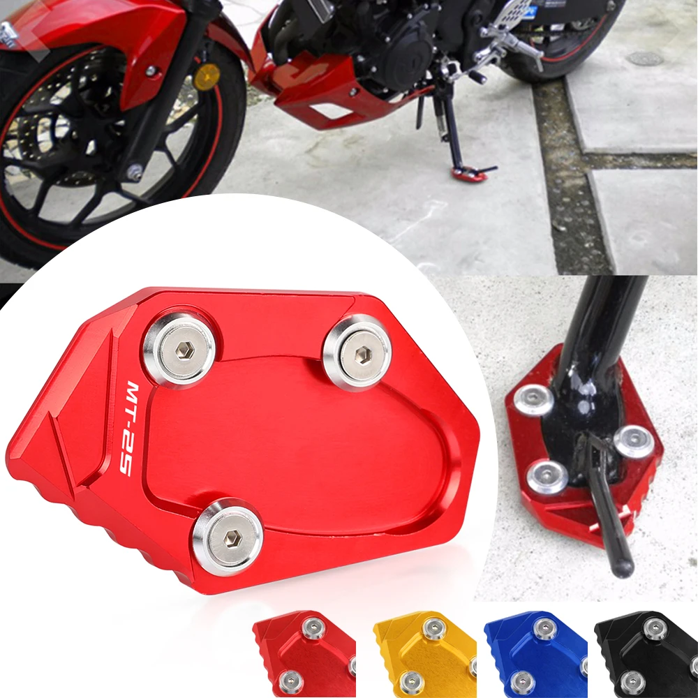 FOR YAMAHA MT-25 MT25 MT 25 2015 2016 Motorcycle Accessories CNC Kickstand Support Plate Foot Side Stand Enlarge Extension Pad
FOR YAMAHA MT-25 MT25 MT 25 2015 2016 Motorcycle Accessories CNC Kickstand Support Plate Foot Side Stand Enlarge Extension Pad