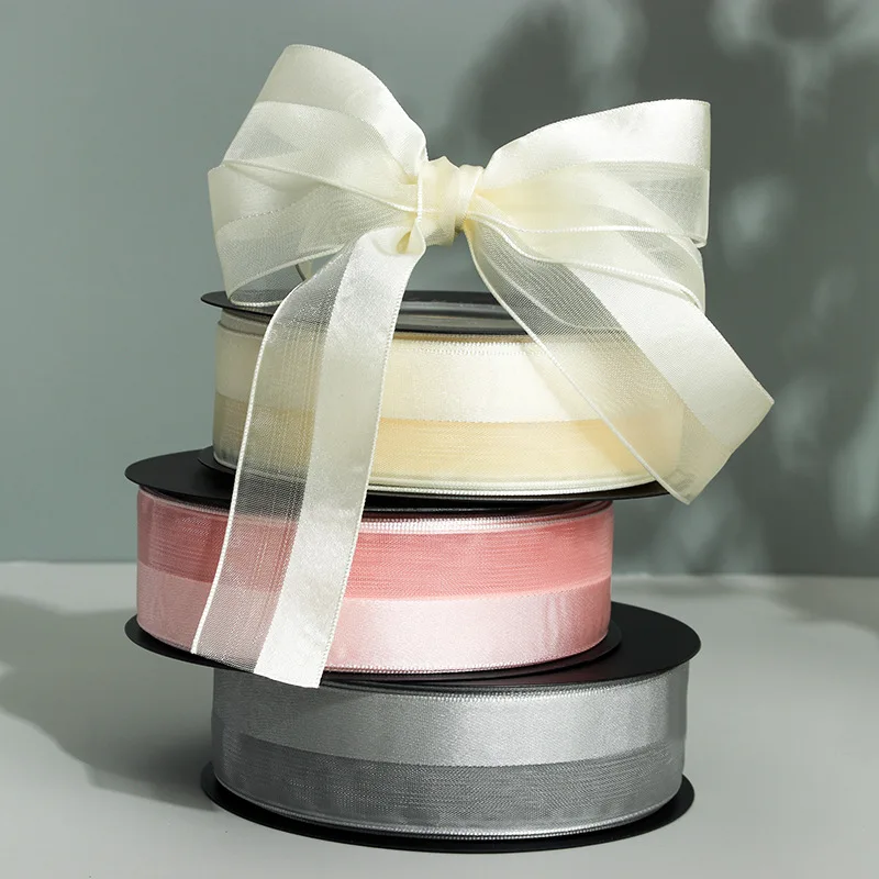 Customized Semi-satin Semi-mesh Ribbon Handmade DIY Gift Packaging Materials Flowers Ribbon Hair Accessories Hairpin Ribbon
Customized Semi-satin Semi-mesh Ribbon Handmade DIY Gift Packaging Materials Flowers Ribbon Hair Accessories Hairpin Ribbon