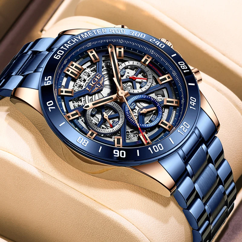 New2021 Top Brand Luxury Fashion Watch For Men Stainless Steel Clock Luminous Quartz Waterproof Wristwatch Relogio Masculino+Box
New2021 Top Brand Luxury Fashion Watch For Men Stainless Steel Clock Luminous Quartz Waterproof Wristwatch Relogio Masculino+Box