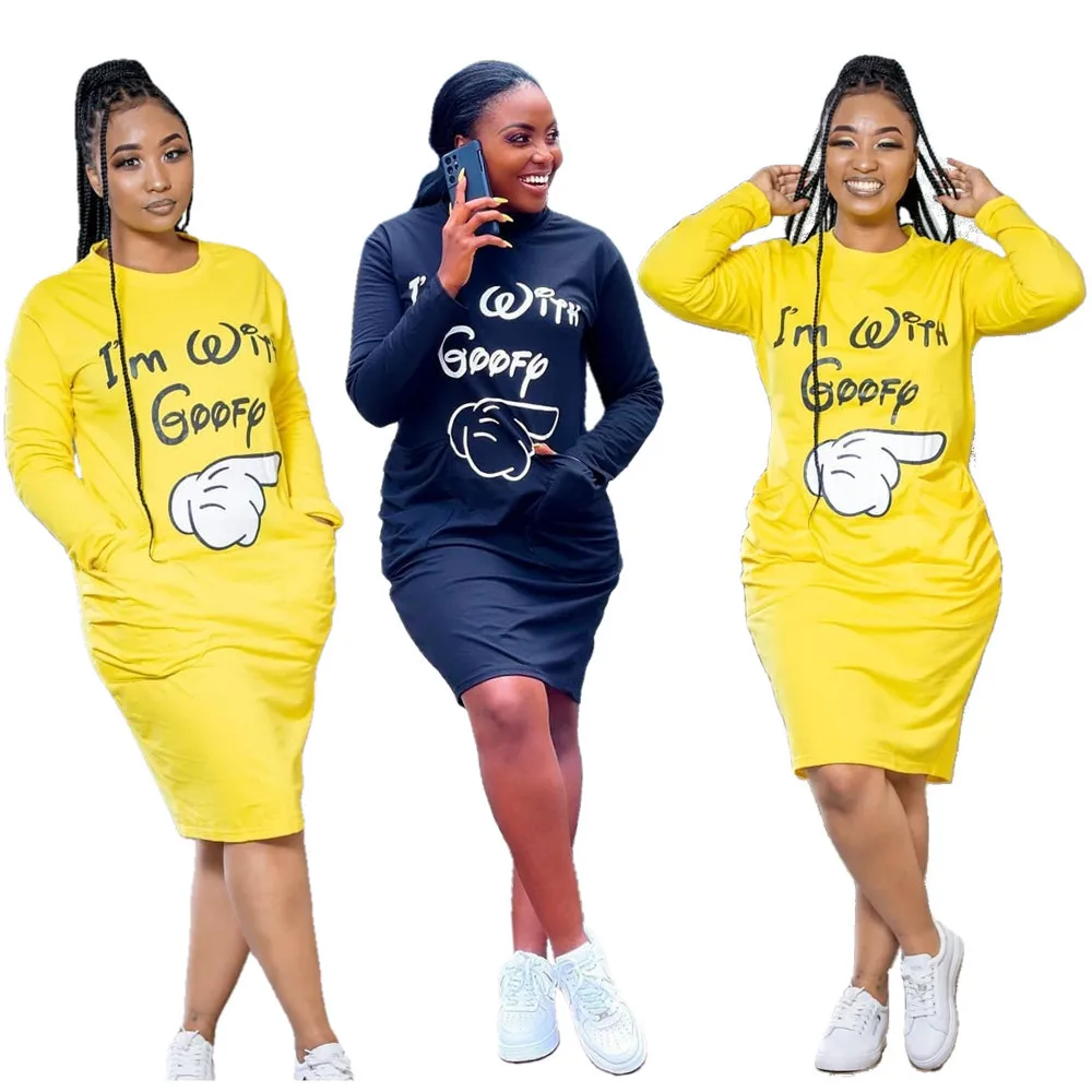 Loungewear Women Long Sleeve Hooded Dress Letter Printed Pockets Skinny Long Sweatshirts Winter Autumn Thermal Casual Hoodies
Loungewear Women Long Sleeve Hooded Dress Letter Printed Pockets Skinny Long Sweatshirts Winter Autumn Thermal Casual Hoodies