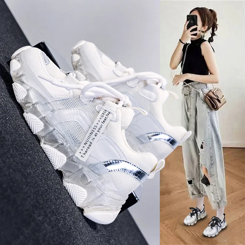 Women's Sneakers 2021 Spring Casual Mesh Breathable Lightweight Platform Shoes Fashion All-Match Student Lace-Up Shoes
Women's Sneakers 2021 Spring Casual Mesh Breathable Lightweight Platform Shoes Fashion All-Match Student Lace-Up Shoes