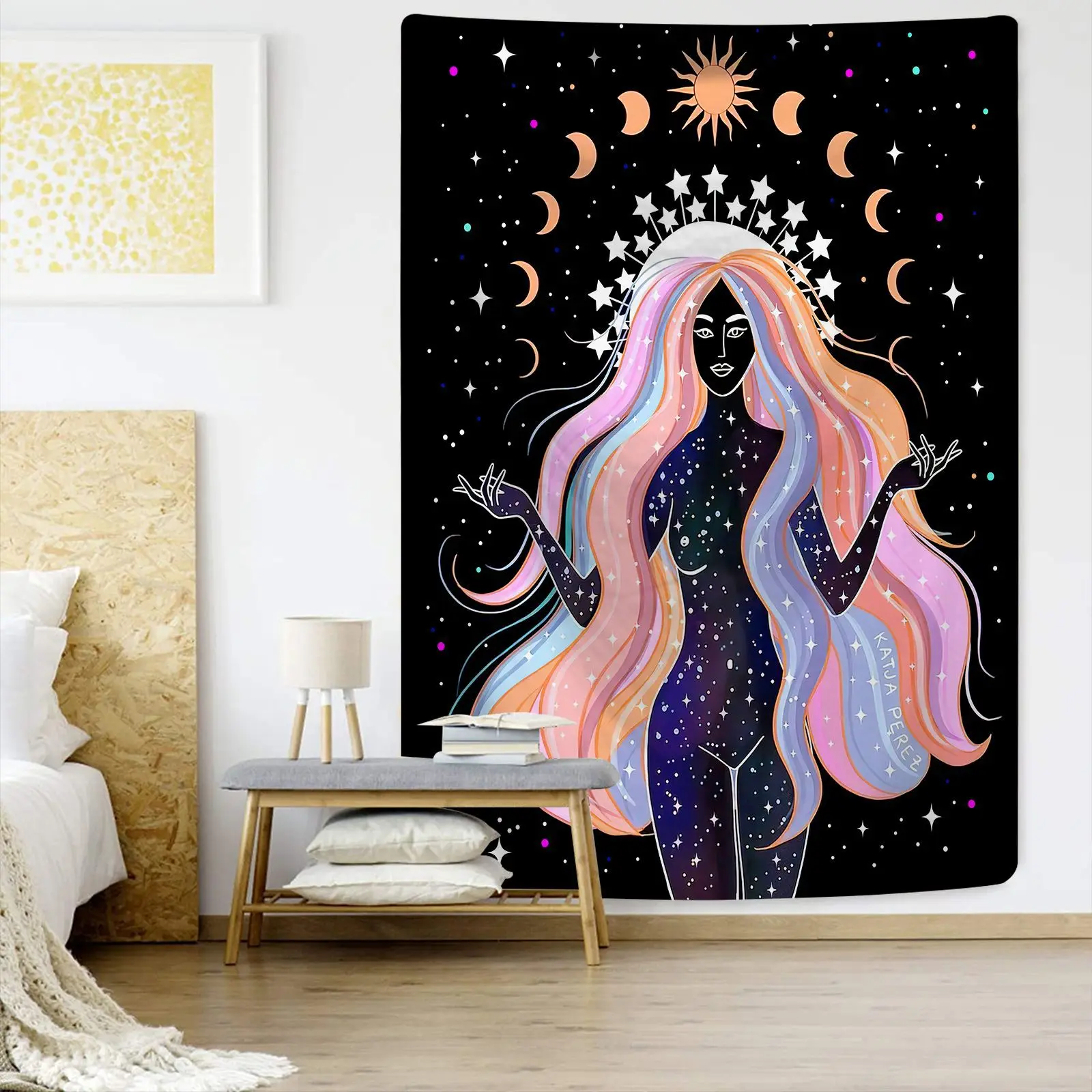 Indian Moon Phase Girl Mandala Tapestry Psychedelic Boho decor macrame Wall Hanging Tapestry Blanket Home Decoration for Bedroom
Indian Moon Phase Girl Mandala Tapestry Psychedelic Boho decor macrame Wall Hanging Tapestry Blanket Home Decoration for Bedroom