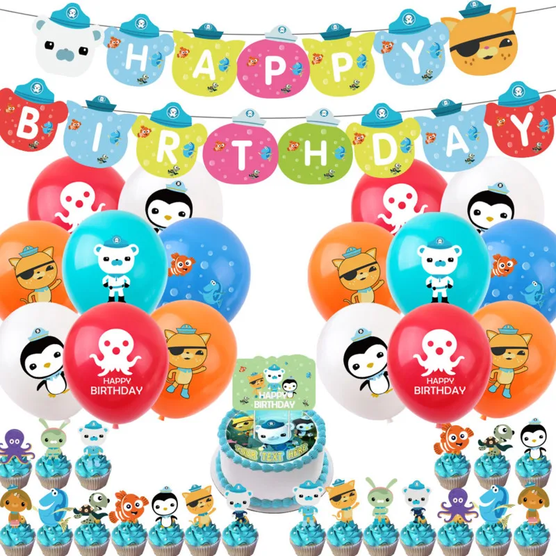 The Octonautsed Theme Birthday Party Favors Barnacles Paper Banner Cake Topper Latex Balloons Kwazii Cute Party Supplies For Kid
The Octonautsed Theme Birthday Party Favors Barnacles Paper Banner Cake Topper Latex Balloons Kwazii Cute Party Supplies For Kid