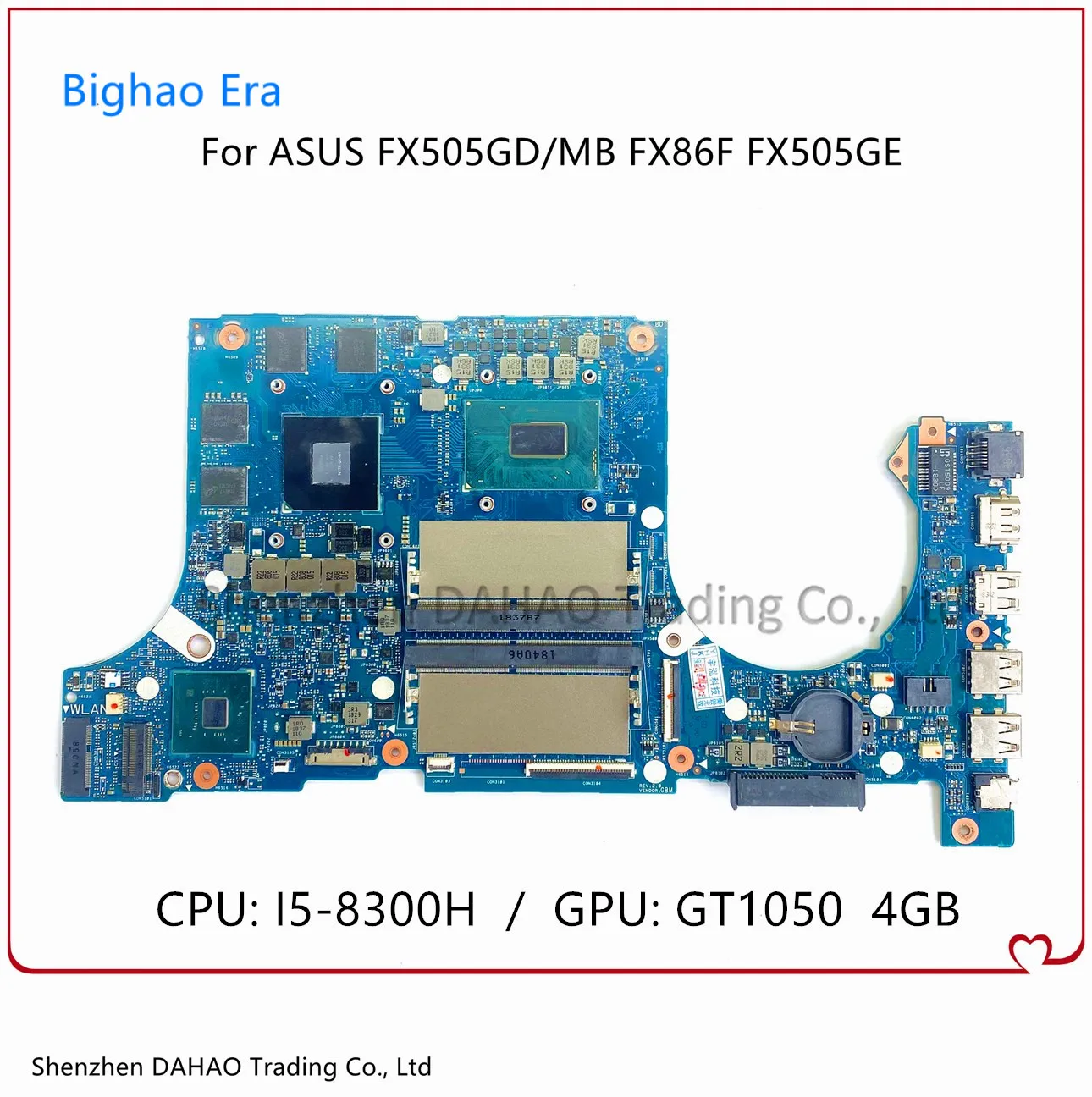 Материнская плата для ноутбука ASUS FX505GD FX86F FX505GM FX505GE, материнская плата FX505G с процессором i5-8300H GTX10150 4G-GPU 100%, полностью протестирована
Материнская плата для ноутбука ASUS FX505GD FX86F FX505GM FX505GE, материнская плата FX505G с процессором i5-8300H GTX10150 4G-GPU 100%, полностью протестирована