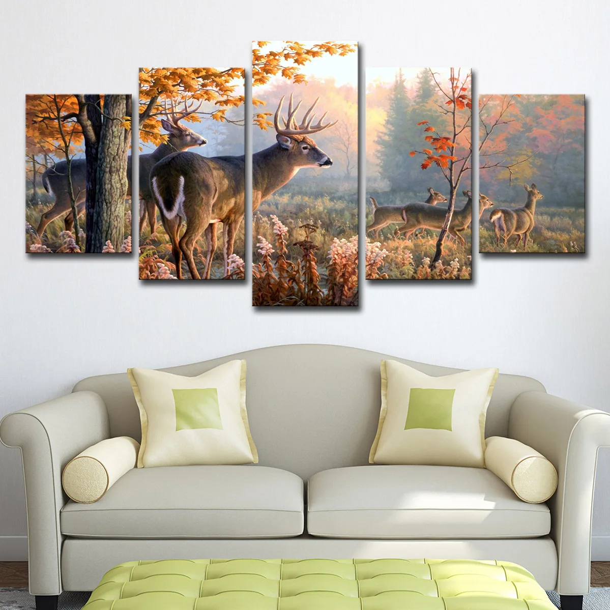5 Pieces of Modern HD Printing Painting Art Modular Poster Forest Deer Landscape Home Decoration Living Room Picture Frameless
5 Pieces of Modern HD Printing Painting Art Modular Poster Forest Deer Landscape Home Decoration Living Room Picture Frameless