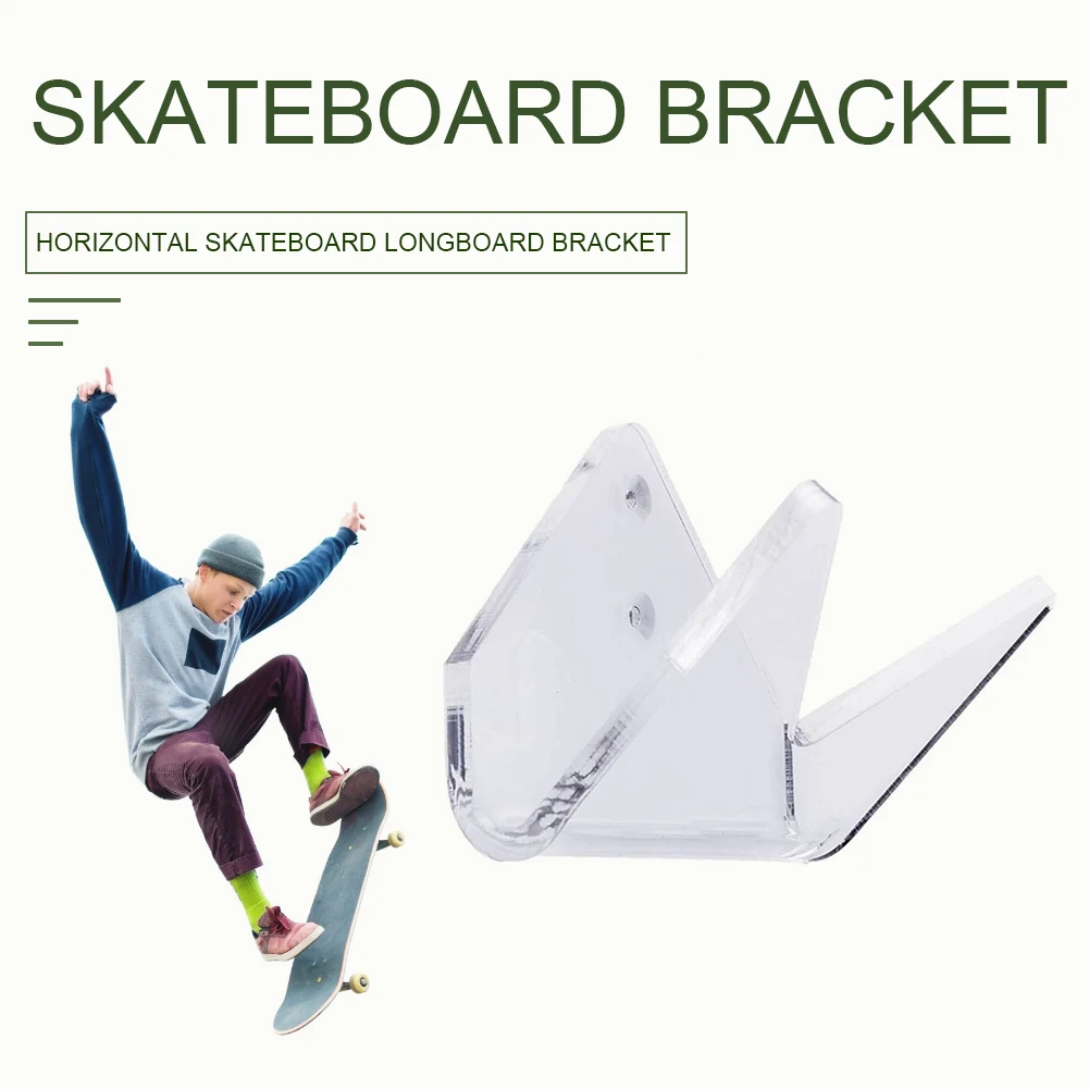 Skateboard Wall Mount Rack Transparent Acrylic Longboard Deck Skate Scooter Display Stand Skate Board Accessories
Skateboard Wall Mount Rack Transparent Acrylic Longboard Deck Skate Scooter Display Stand Skate Board Accessories